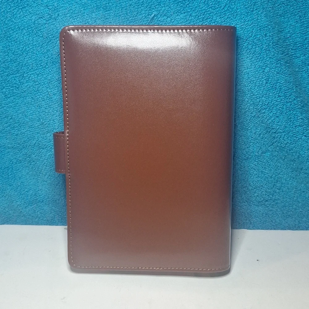 Caramel A6 Binder Budget Financial Planner Journal with 6 Pockets Inserts NEW